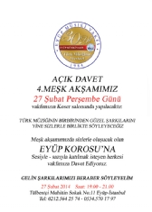 4. Meşk Akşamı